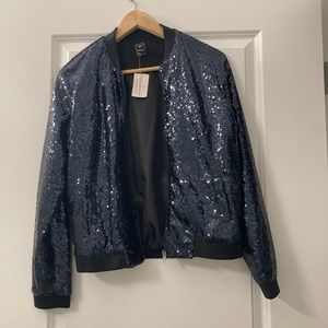 Sequins track jacket